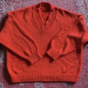 Babaa No 64 cotton sweater in Summer Flame